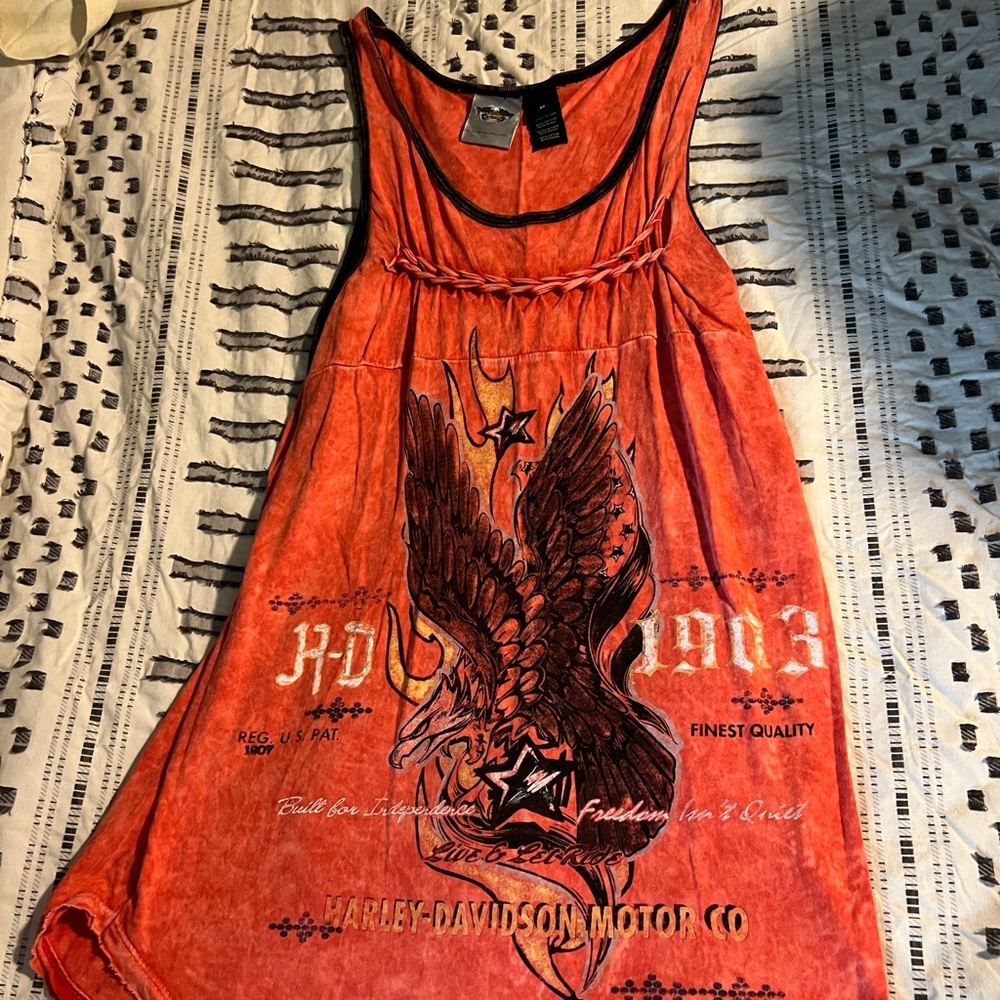 Red Harley Davidson Tank